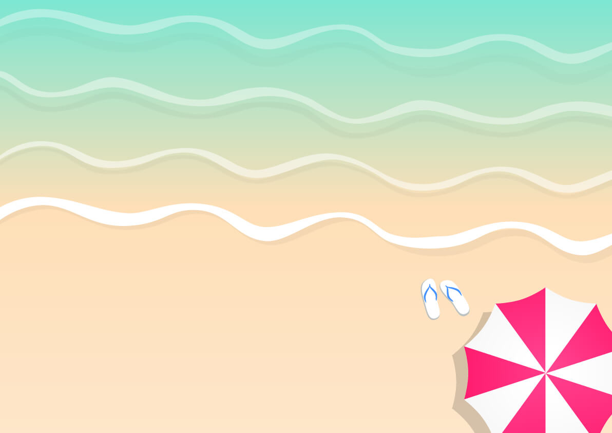 砂浜・ビーチパラソル